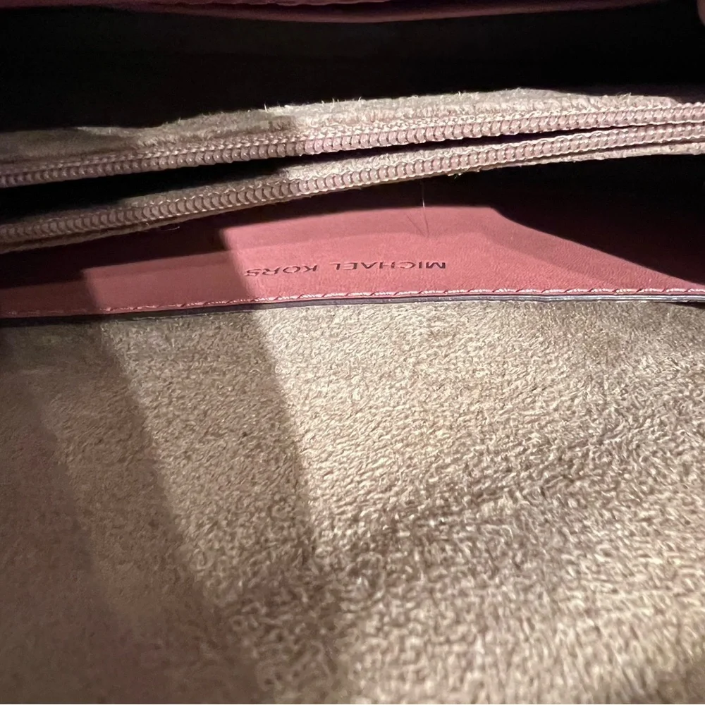 Michael Kors Medium Royal Pink Crossbody Bag with Silver Studs - Picture 6 of 8